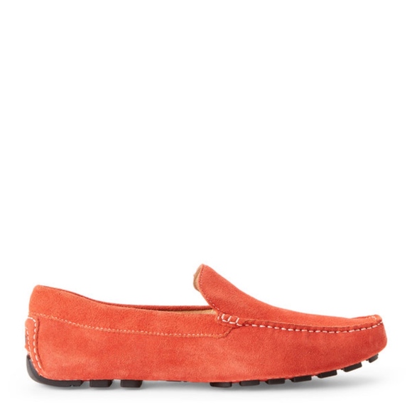 NIB Orange Loafers Zanzara suede driver 11.5M 2xHP - Picture 7 of 8